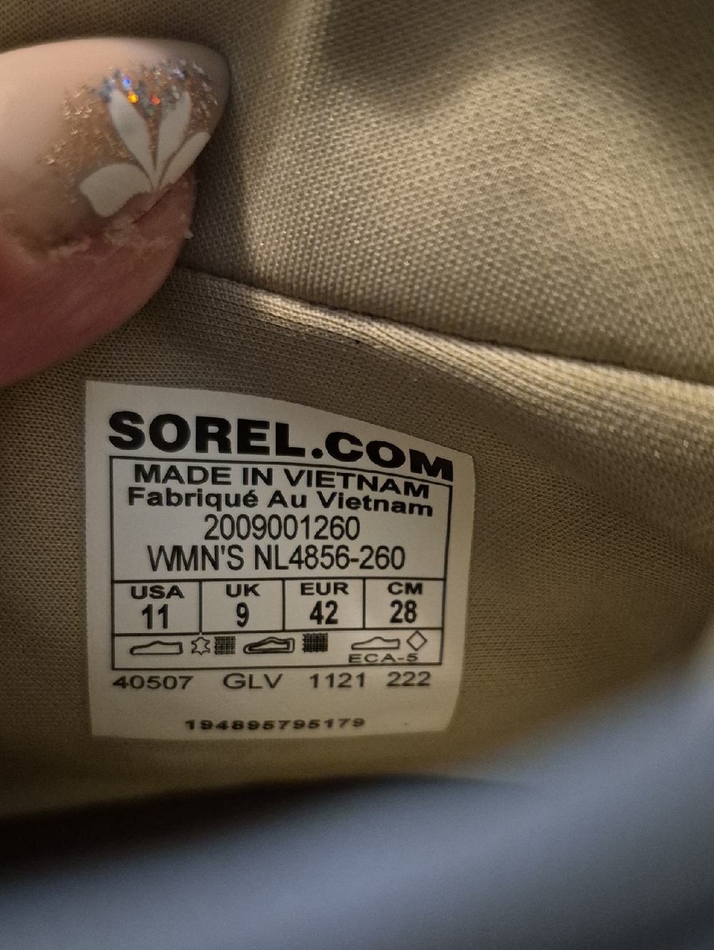 Sorel "Ona"Beige Tan &pink Casual Hiker Sneakers Womens Sz.11.(#2030SH) - Picture 10 of 16